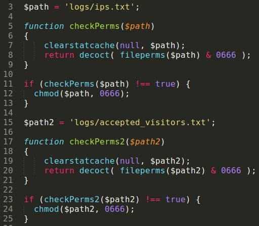 Part of chmod.php