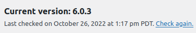 Update WordPress to 6.0.3 or greater