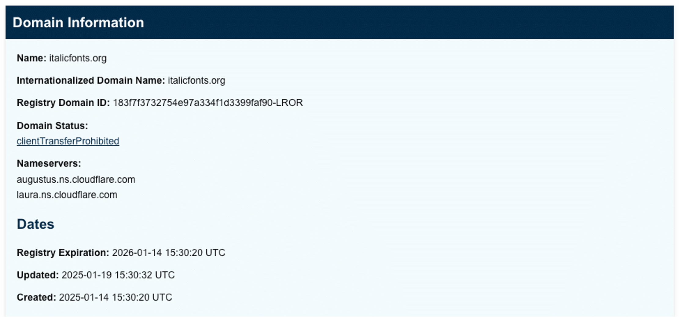malicious domain whois